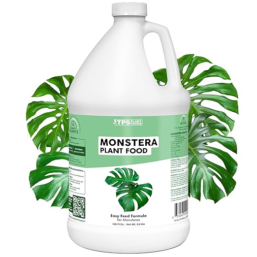 Monstera Plant Food – Liquid Fertilizer for Bigger Split Leaves, Lush Growth & Strong Roots, 1 Gallon