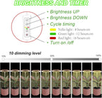 yadoker Plant Grow Light, LED Growing Light Full Spectrum for Indoor Plants,Height Adjustable, Automatic Timer, 5V Low Safe Voltage,Idea for Small Plants