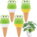 4 Pack Terracotta Self Watering Spikes, Automatic Plant Waterer Devices Continuous Moisture with Slow Release Plant Watering Globes Watering System