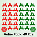 40 Pcs Low Stress Training Clips, Plant Training Clips, 90 Degrees Bud Trainer Clip Bud Bender for Plant Gardening (20 Red+20 Green)