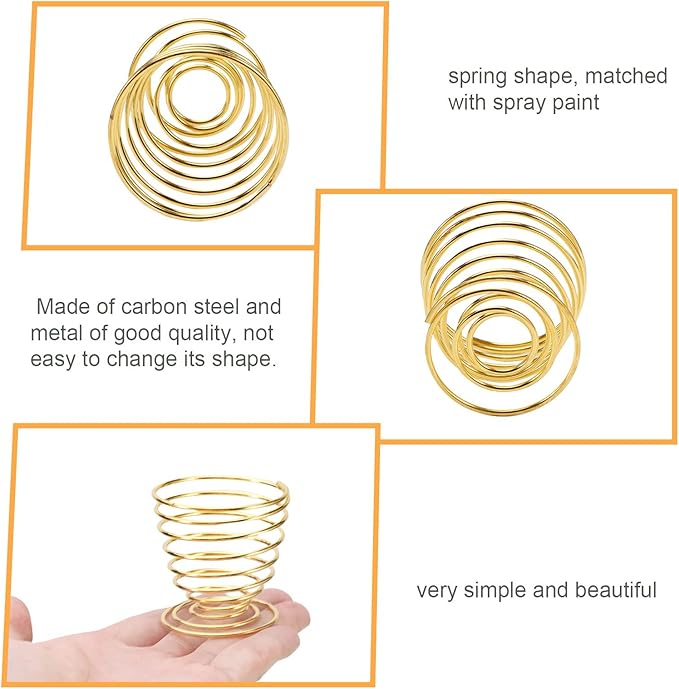 Air plant holders unique, 6pcs/pack Geometric Metal Plants Stand Airplant Container Tillandsia Holder Planter Shelves Airplants Rack Tabletop Decor for Plant Lovers(cat + spring shape)