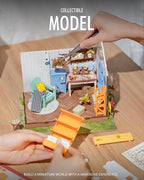 Rolife DIY Miniature House Kit for Adults, Easy Assemble Mini Greenhouse Dollhouse Building Model Sets, Tiny Wooden Garden House Hobby Crafts as Unique Gift Ideas or Home Decor