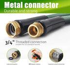 Garden Hose 25FT, Heavy Duty Water Hose with Aluminum Fittings, Puncture Proof All-weather, Ultra-Lightweight and Flexible, Watering and Cleaning for Outdoor, Lawn