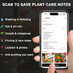 QR Plant Labels, Scan-to-Record Plant Care Tracker, 304 Stainless Steel Outdoor Waterproof Garden Tags Markers for Seeds and Herbs, 10 pcs