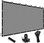 Shade&Beyond 90% Sun Shade Cloth with Grommets, 4' X 6' Pergola Shade Cover Canopy, Mesh Tarp Sun Screens for Patio, Outdoor, Garden, Backyard, Light Gray