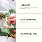 Small Artificial Hanging Plants Fake Hanging Plant with Pot Plants Indoor Decor Faux Greenery Hanging Vines Potted for Wall Home Office Bathroom Kitchen Farmhouse Decoration