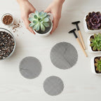 200Pcs Plant Pots Hole Mesh Pad 2/3/5 Inch Round Plant Pot Cover Plastic Planter Bottom Drainage Inserts Grid Mat for Horticultural Enthusiasts and Flower Shops