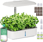 SPECILITE Hydroponics Growing System Kit, 14 Pods Smart Indoor Herb Garden with Grow Light, WiFi & App Control, Quiet Pump, 5L Water Tank, Automatic Timer Planter for Gardening Gifts, White