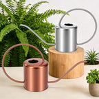 Plant Watering Can, 50 oz / 1500 ml Stainless Steel Metal - Modern Decorative with Long Spout for Indoor Potted Plants, Bonsai, Garden Flowers, Silver