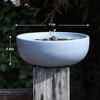Solar Bird Bath,11.2" Solar Fountain birdbaths for Outdoors,Bird Bath Bubbler,for Garden Patio Terrace Decoration