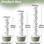 Hydroponics Growing System, Plant Indoor Tower with Pump System, Plants Germination Kit, Vertical Hydroponic System for Gardening Lover (No Seed),7 Layer
