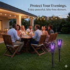 2026 4Pack Mosquito Repellent Outdoor Patio Solar Bug Zapper Outdoor,Mosquito Trap to Repel Gnat Small Flying Insect,Waterproof Mosquito Zapper for Outside,Solar Fly Zapper for Backyard,Garden,Patio