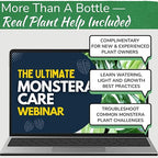 Monstera Plant Food - Premium Nutrient Rich Liquid Fertilizer (5-2-3 NPK) for Monstera Deliciosa & Other Tropical Plants | Supports Strong Roots & Large, Lush Leaves | Safe, Gentle, Easy-to-Use | 8 oz