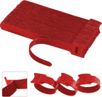 California JOS 60 PCS 6 Inches Reusable Cable Ties, Wire Ties, Cord Organizer, Cable Organizer, Adjustable Cable Management - Red