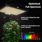 Upgrade Integrated Auto 2'X2' Grow Tent Kit Complete System, S1000 LED Grow Light, Grow Tent with 4“Ventilation Kit, Inline Fan&Carbon Filter, Irrigation Kit, Humidifier and Clip Fan