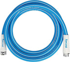 Fevone Garden Hose 12 ft Outdoor, No Kinking, Flexible Water Hose, Drinking Water Safe Hose, 5/8 Inner Diameter Hose, 3/4 Aluminum Fittings
