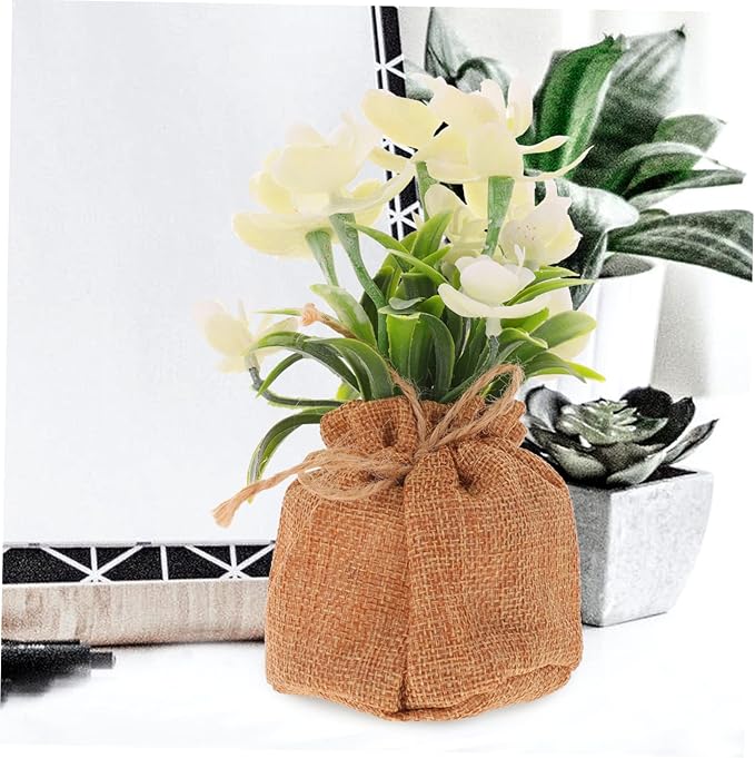 MAGICLULU Realistic Faux Phalaenopsis Artificial Orchid Flowers Potted Decoration for Home Office Bedroom No Watering Fake Orchid Plant for Living Room Balcony Bathroom