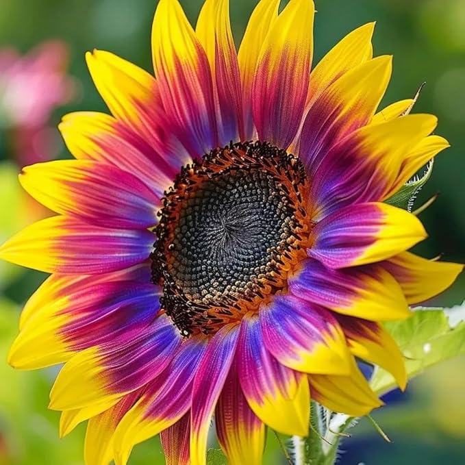 480+ Rare Sunflower Seeds - Red, Purple, Blue, Black-Centered, Charcoal, Teddy Bear & Smiley - Non-GMO, High Germination & Pollinator Friendly - Ideal for Outdoor Gardens, Containers & Borders