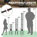 LLARGUEST Post Hole Digger,54 Inch Heavy Duty Metal Hole Digger Tool for Digging,Grey Manual Tool for Transplant, Camping,Gardening.