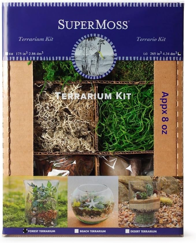 SuperMoss (90421) Terrarium Kit, 8 oz, Forest