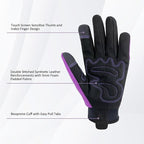 Synthetic Leather Spandex Mechanic Thorn Proof & Puncture Resistant Working Gloves with Touchscreen Support for Safety Work and Gardening