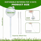 4 Pack Plant Watering Globes - 380ml Self-Watering Bulbs, Automatic Plant Waterer for Indoor & Outdoor Potted Plants, Vacation Plant Care Essential, Decorative Glass Design (380ml/13oz)