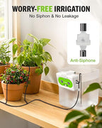 RAINPOINT WiFi Automatic Plant Waterer Indoor, Smart APP Control Drip Irrigation System for Houseplants, Anti-Siphon Vacation Watering Device with 2400mAh Rechargeable Battery (Up to 15 Pots)