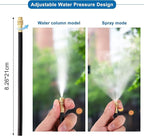 Mornajina Automatic Drip Irrigation Kits Garden Irrigation System, Includes 50FT 5/16 inch Irrigation Tubing Hose & 15Pcs 360° Bending Dropper Atomizing Mist Nozzles Tee for Garden Watering System