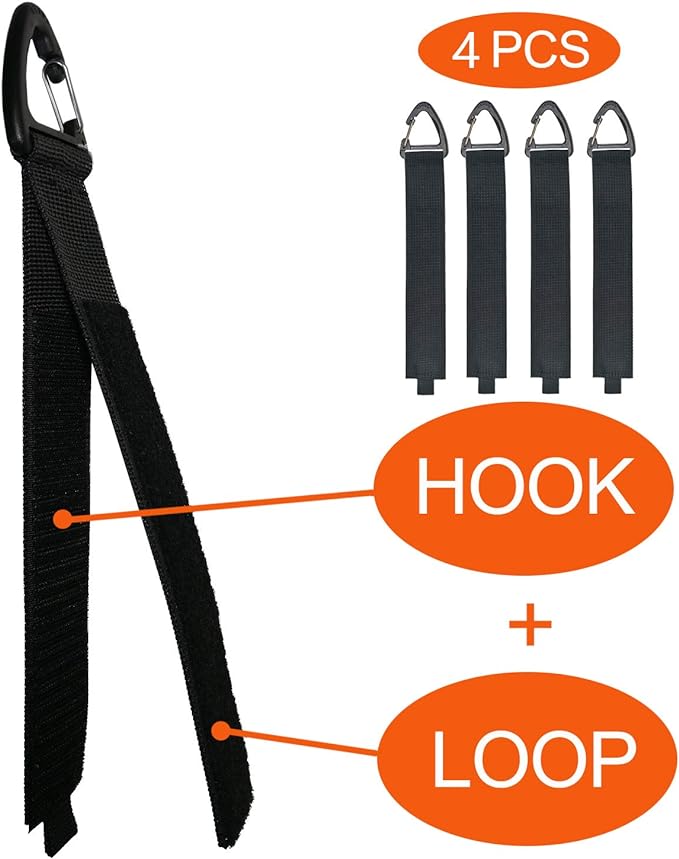 ZTSXLLIM Extension Cord Holder Organizer(4 Pack L), Extension Cord Hanger for Garage Organization and Storage, 16-Inch Heavy Duty Storage Straps, Garage Gadgets for Men