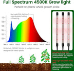 SOLIGT 60 Cell Seed Starter Kit with Grow Light and Heat Mat, Seed Starter Tray with Higher 4.3” Humidity Dome, Flexible Light Positioning for Seed Starting & Seedling Growth