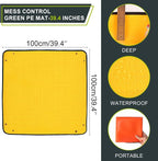 Azureblue Foldable Waterproof Plant Repotting Mat for Indoor Plants, Suitable for House Plants, Succulents, Potting Soil, Portable, Easy to Clean (Extra Large 39.4 x 39.4 (Orange))