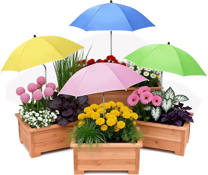 Tryly Plant Umbrellas for Outdoor Plants, Garden Umbrella Shade for Potted Plants and Garden Beds, Provide Shade to ‌Defend Plants From Blazing Sun