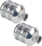 Hourleey 2 Pack Bubbler Sprinkler Heads, Aluminum Diffuser Flood Nozzle for Delicate Watering, Gentle Garden Metal Watering Soaker Sprinkler for Plants Garden Lawn Yard