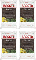 Michigan Peat 50 Pound Baccto Top Soil for Lawns, Gardens, and Raised Planting Beds with Reed Sedge, Peat, and Sand, (4 Pack)