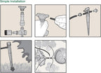 Rain Bird SWDMSPKIT Drip Irrigation Spot Watering Manifold on a Spike Kit, Bubblers and Emitters