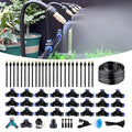 98FT Drip Irrigation Kits with Quick Connector,Automatic Irrigation System with Replaceable 360-degree Bending Dropper,atomizing Copper Nozzle for Watering System for Garden Plant Lawn Patio.