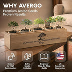 AVERGO Bonsai Tree Kit Classic - 5X Unique Japanese Bonzai Trees | Complete Indoor Bonsai Starter Kits for Growing Trees – DIY Gardening Gifts for Mother, Women & Men