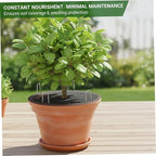 Plant Pot Cover - 4Pcs Cat Proof Indoor Plant Protector with Mesh Grid & Stakes, 15.7 Inch Soil Protector to Deter Cats Animals