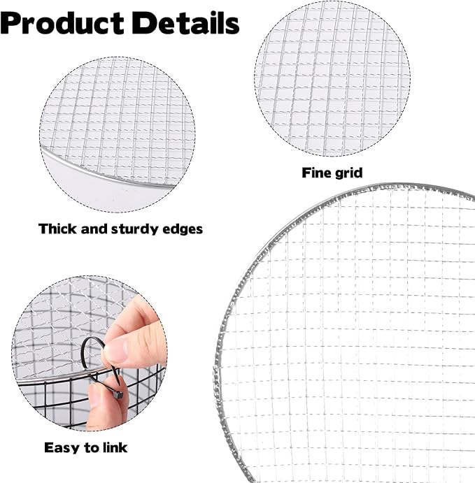 10 Packs 12'' Round Metal Mesh Plant Cage Covers for Large Wire Plant Protector cover from Animals - Chicken Wire Cloche, Sturdy Garden Bunny Barricades Chicken Wire Cloche fto Keep Animals Out