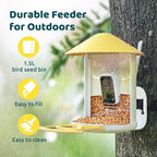NETVUE by Birdfy Smart Bird Feeder with 2K AI Camera Solar Powered, 3MP Wireless Wildbird Watching, Live Stream & Night Vision, Auto-Capture & Notify, Collection & Cloud Storage (AI by Subscription)