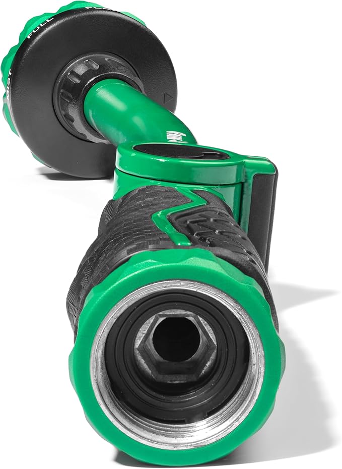 Rain Bird TCNZL8PWAND16 16" Watering Wand Garden Hose Nozzle, Thumb Control, Carbon Fiber Texture, 8-Pattern