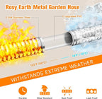 Metal Garden Hose 175 FT - 304 Stainless Steel Water Hose 175 FT - Expandable Short Flexible Garden Hose,no Kink Explosion, no Bite