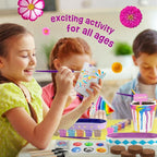 4 Set Paint & Plant Flower Gardening Kit - Gifts for Girls Ages 8-12, Arts and Crafts for Kids Ages 8-12, Kids Gardening Set, Toys Birthday Easter Gifts for Kids Girls Boys Ages 6 7 8 9 10 11 12