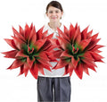 Velener Fall Fake Agave Artificial Plant, Red Fake Succulent Plant for Room Decor, Unpotted Faux Agave Stems Plant for Fall Outdoor/Indoor Decor, 28 inches, Set of 2