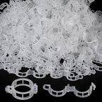 400PCS Plant Support Clips, White Plastic Garden Clips for Tomato Cucumber Flower Squash Vine, 1.2' Inner Diameter