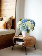 4 Pcs 20'' Real Touch Hydrangeas Light Blue Artificial Hydrangeas Flowers Faux Latex Hydrangea for Kitchen Living Room Porch Home Decor Baby Shower Party Wedding Table Centerpiece