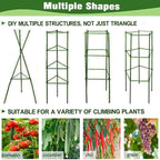 4Pack Tomato Cage for Garden Plant Support, Up to 48inch Garden Stakes Tomato Cage, Tomato Trellis for Potted Plants, Tomato Cages Plant Stakes Trellis for Climbing Plants Vegetables Flowers