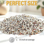7lb Succulent and Cactus Gravel Pebbles, 1/5 Inch Mixed Color Natural Rocks for Fish Tank, Indoor Plants, Aquarium, Vases, Landscaping