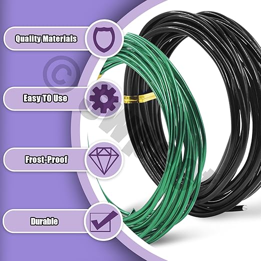 Swpeet 5Pcs 4 Sizes 1/1.5/2/ 3 mm Bonsai Training Wire 164 Feet Total with Wire Cutter, Aluminum Wire Bonsai Tool Kit, Bonsai Accessories for Bonsai Trees Indoor Garden DIY Tools