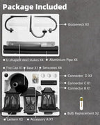 73" Aluminum Solar Lamp Post Light, 3-Head Solar Light Poles for Outside Warm White, 90Lm Dusk to Dawn Waterproof Floor Lamp for Front Yard,Garden, Pathway, Patio Replaceable Bulb
